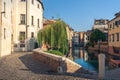 The Buranelli canal in the heart of Treviso Italy