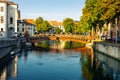 University bridge over Buranelli Canal in Treviso, Italy