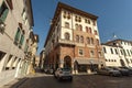 Historical buildings with arcades in Treviso