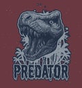 Trex Dinosaur Vector background. Royalty Free Stock Photo