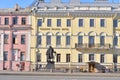 Trezzini house in St. Petersburg Royalty Free Stock Photo