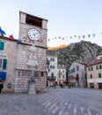 Trg od Oruzja, Arms Square is the main square in Kotor, Montenegro