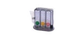 Tri-ball incentive spirometry is medical equipment for patient after heart surgery with post operation.