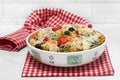 Tri Color Pasta salad Royalty Free Stock Photo