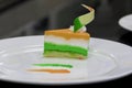 Tri-coloured Layer Cheese Cake Independence Day Special - 15th August India