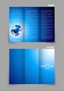 Tri-fold brochure Royalty Free Stock Photo