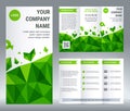 Tri-fold brochure corporate business template design