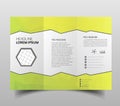 tri-fold brochures, square design templates. Molecular construction with polgonal design, scientific pattern on abstract polygonal