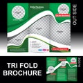 Tri Fold Global Business Brochure Royalty Free Stock Photo