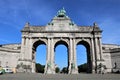 Triumphal arch in the Parc du Cinquantenaire in Brussels Royalty Free Stock Photo