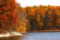 Triadelphia lake in autumn Royalty Free Stock Photo
