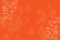 Vector geometric triangle orange and red background, abstract pattern, symmetrical and geometrical template, graphic layout