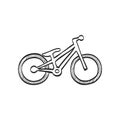 Sketch icon - Trial bicycle