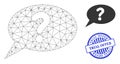 Trial Offer Grunge Seal Stamp and Web Net Unknown Message Vector Icon