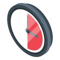 Trial period time icon, isometric style