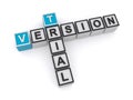 Trial version crossword Royalty Free Stock Photo