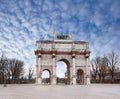 Triamphal arch in Paris Royalty Free Stock Photo