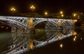 Triana Bridge Royalty Free Stock Photo