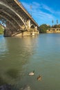 Triana Bridge, Guadalquivir River View, Sevilla, Spain