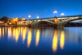 Triana Bridge Royalty Free Stock Photo