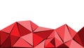 Triangle abstract background texture red color Royalty Free Stock Photo