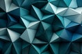 Triangle abstract pattern deep blue, green, white, and refreshing cyan