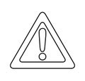 triangle alert signal icon