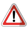 triangle alert signal icon