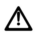 triangle alert signal icon