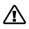 Triangle alert signal icon