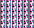 Triangle Aztec Seamless Pattern Bold Bright