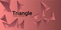 Triangle background. Abstract composition of triangular pyramids. Royalty Free Stock Photo