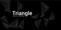 Triangle background. Abstract composition of triangular pyramids. Royalty Free Stock Photo