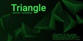 Triangle background. Abstract composition of triangular pyramids. Royalty Free Stock Photo