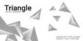 Triangle background. Abstract composition of triangular pyramids. Royalty Free Stock Photo