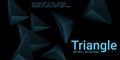 Triangle background. Abstract composition of triangular pyramids. Royalty Free Stock Photo