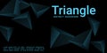 Triangle background. Abstract composition of triangular pyramids. Royalty Free Stock Photo