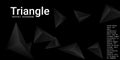 Triangle background. Abstract composition of triangular pyramids. Royalty Free Stock Photo