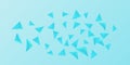 Triangle background. Abstract composition of triangular pyramids. Royalty Free Stock Photo