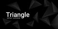 Triangle background. Abstract composition of triangular pyramids. Royalty Free Stock Photo
