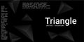 Triangle background. Abstract composition of triangular pyramids. Royalty Free Stock Photo