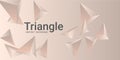 Triangle background. Abstract composition of triangular pyramids. Royalty Free Stock Photo
