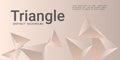 Triangle background. Abstract composition of triangular pyramids. Royalty Free Stock Photo