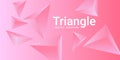 Triangle background. Abstract composition of triangular pyramids. Royalty Free Stock Photo