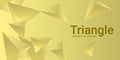 Triangle background. Abstract composition of triangular pyramids. Royalty Free Stock Photo