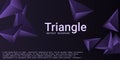 Triangle background. Abstract composition of triangular pyramids. Royalty Free Stock Photo