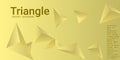 Triangle background. Abstract composition of triangular pyramids. Royalty Free Stock Photo
