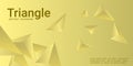 Triangle background. Abstract composition of triangular pyramids. Royalty Free Stock Photo