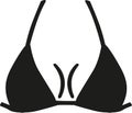 Triangle bikini with boobs