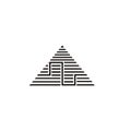 Triangle biphasic waveform anodal logo design